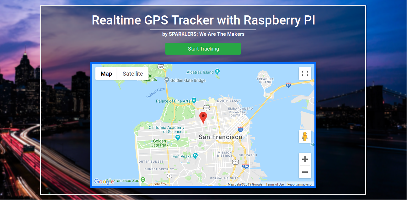 a Realtime Tracker device with Raspberry Pi